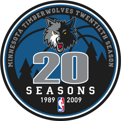 Minnesota Timberwolves 2009 Anniversary Logo DIY iron on transfer (heat transfer)